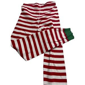 Hannah Anderson Organic Cotton Sz 10 Striped‎ Leggings Red And White